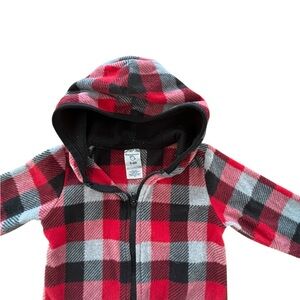 ❤️ 5 for $15 Bundle: Garanimals Red Buffalo Plaid Hoodie – 6–9M